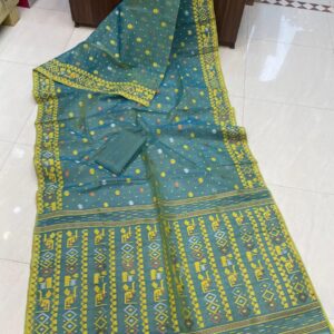 Blue Dhaikai Jamdani