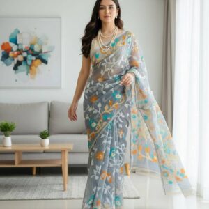 Dhakai Jamdani Saree